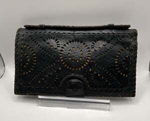 Cleobella Mexicana Leather Clutch and Wallet with Cut-Out Detail